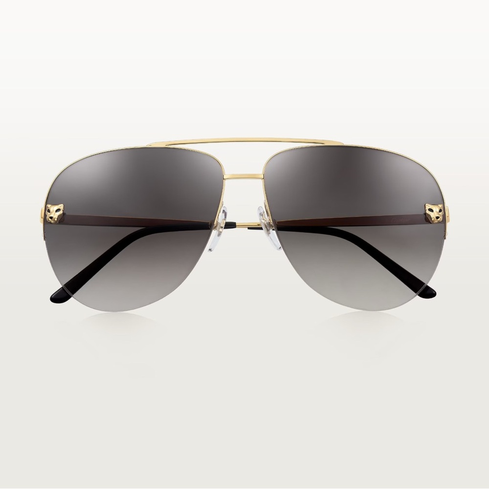 Authentic Cartier Panther Aviator Sunglasses